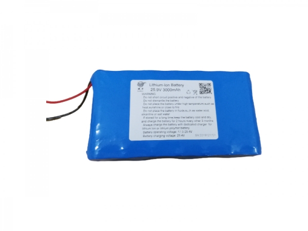 25.9V 3000mAh cylindrical lithium battery