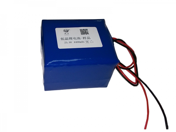 25.9V 4400mAh 608180  low temperature lithium battery