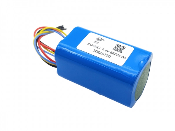 7.4V 6800mAh 18650 communication lithium battery |2S2P lithium battery